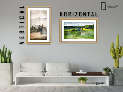 A2 ( 41.90 x 59.40 cm ) / 23 x 16 Inch with A3-(29.70 x 41.90 cm) White Mount Art Frames - MDF
