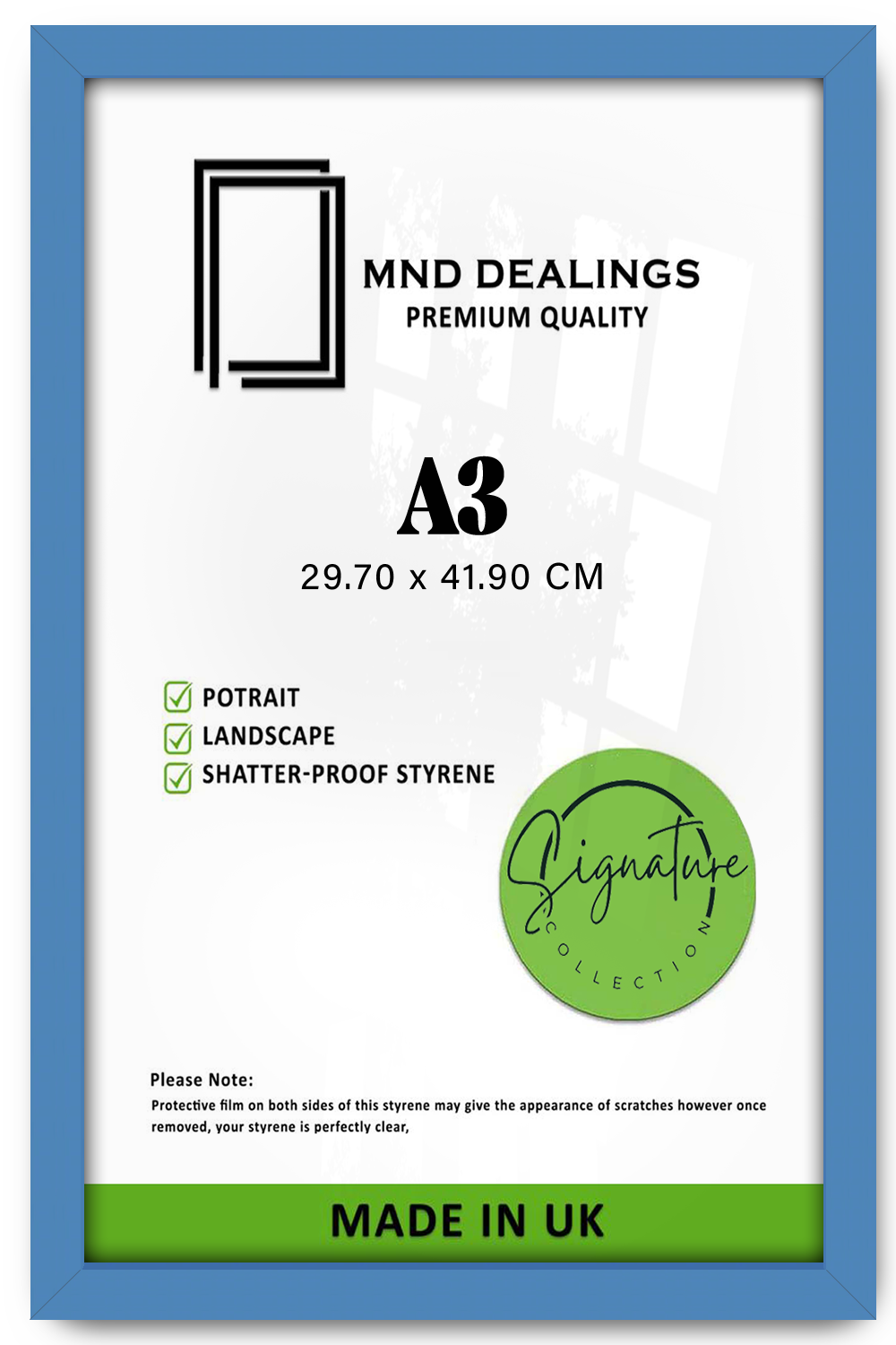 A3 ( 29.70 x 41.90 CM ) / 16 x 11 Inch Art Frames - MDF