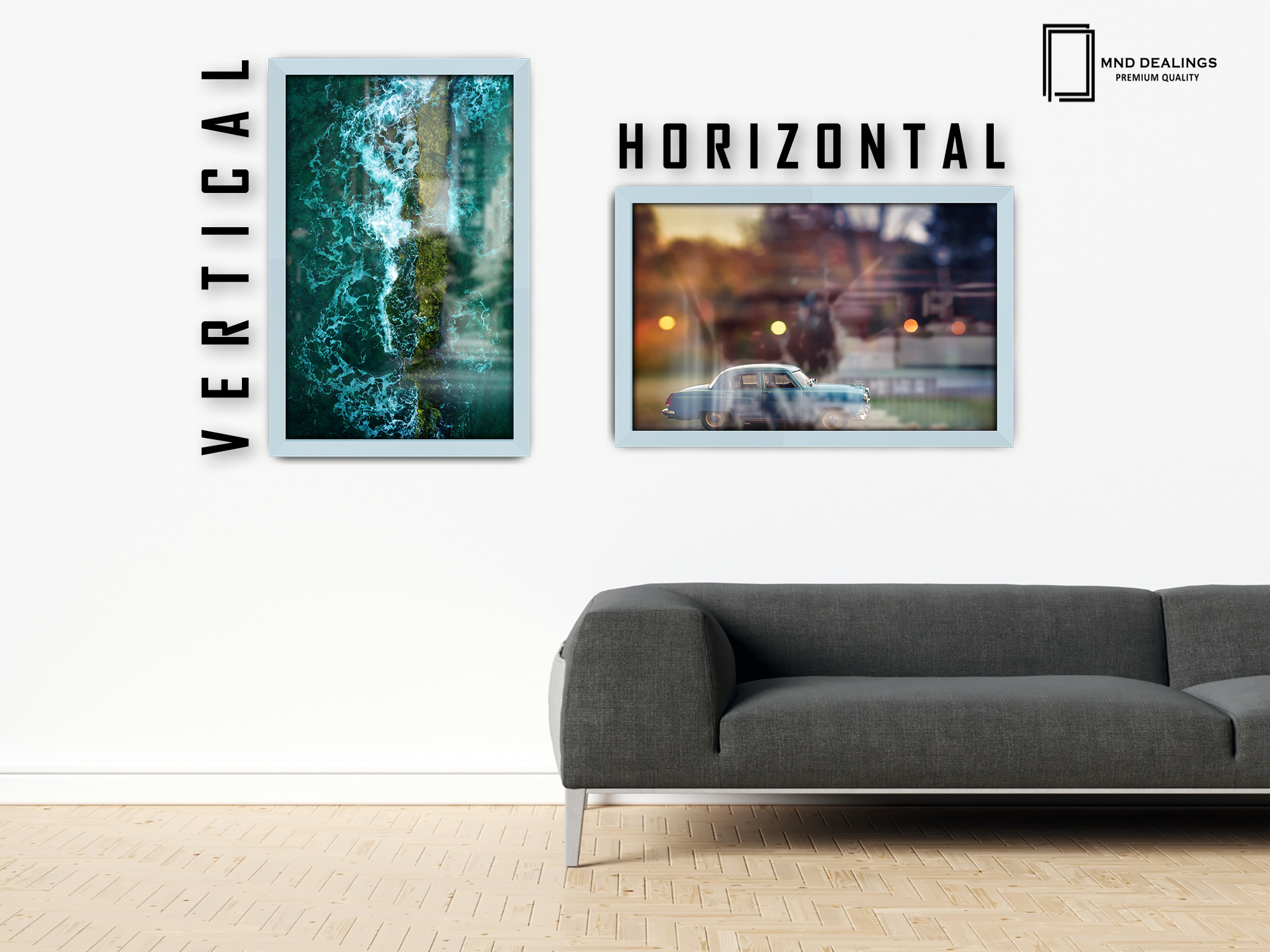 A3 ( 29.70 x 41.90 CM ) / 16 x 11 Inch  |  Art Frames - MDF
 -  [ Light Grey ]