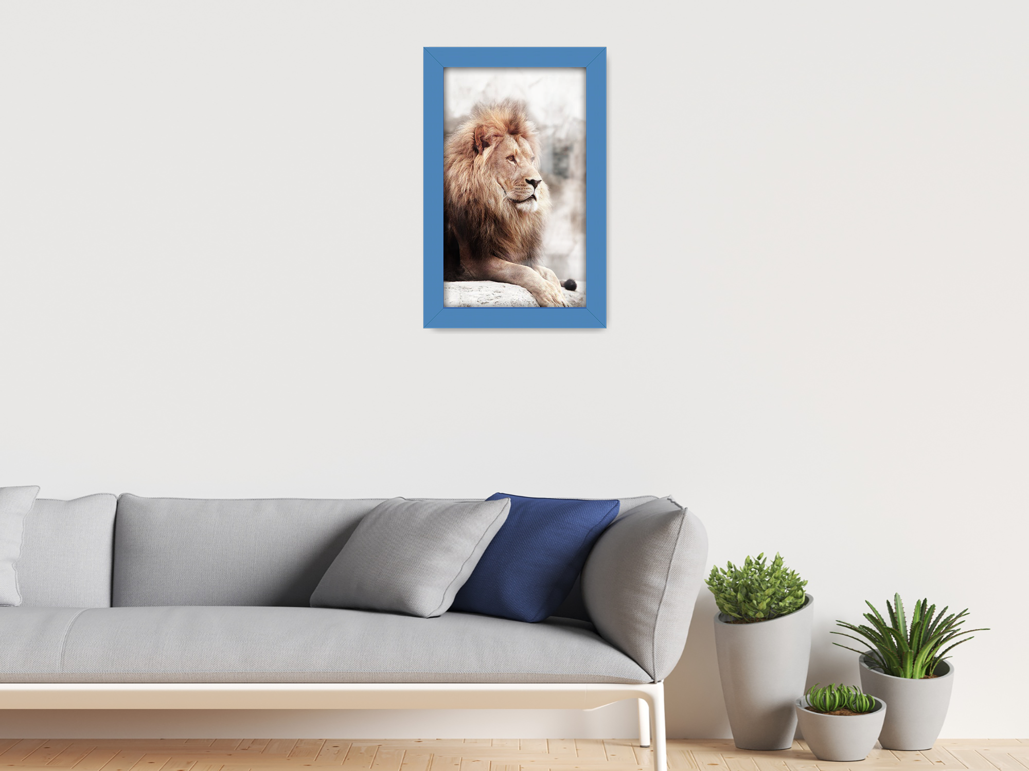 A4 ( 21.00 x 29.70 CM ) / 11 x 8 Inch  |  Picture Frames - MDF
 -  [ Blue ]