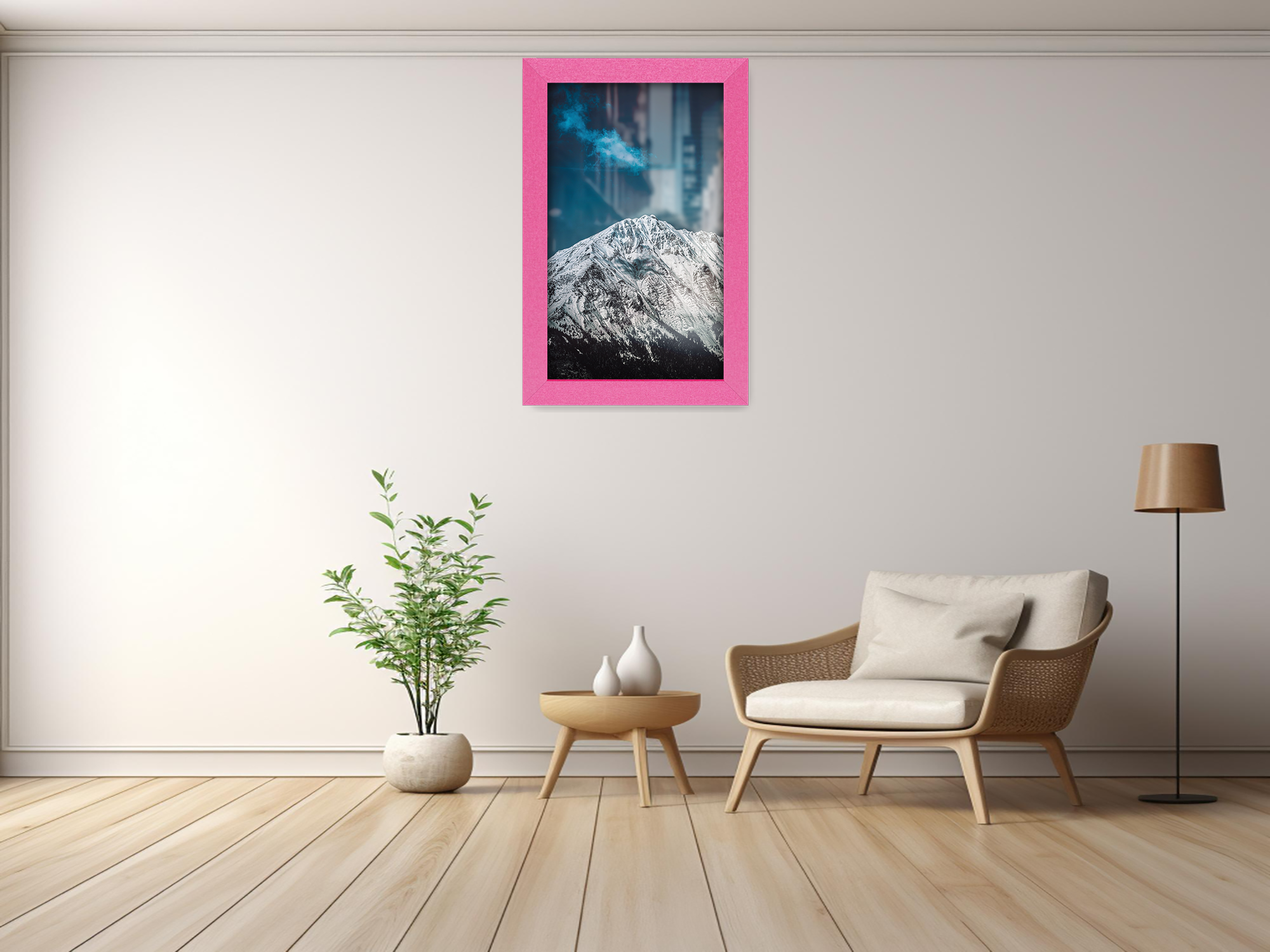 A4 ( 21.00 x 29.70 CM ) / 11 x 8 Inch  |  Picture Frames - MDF
 -  [ Pink ]