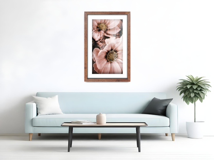 A4 ( 21.00 x 29.70 cm ) / 11 x 8 Inch with A5-(14.80 x 21.00 cm) White Mount Art Frames - MDF