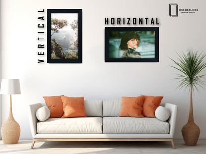 A5 ( 14.80 x 21.00 CM ) / 8 x 5.5 Inch  |  Display Frame - MDF
 -  [ Black ]