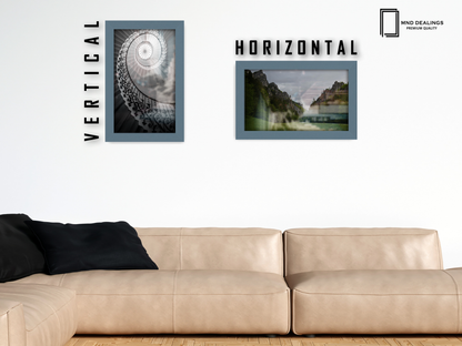 A5 ( 14.80 x 21.00 CM ) / 8 x 5.5 Inch  |  Display Frame - MDF
 -  [ Dark Grey ]