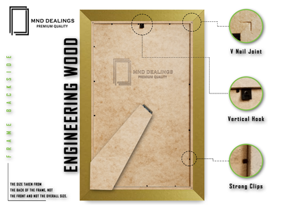 A5 ( 14.80 x 21.00 CM ) / 8 x 5.5 Inch Art Frames - MDF