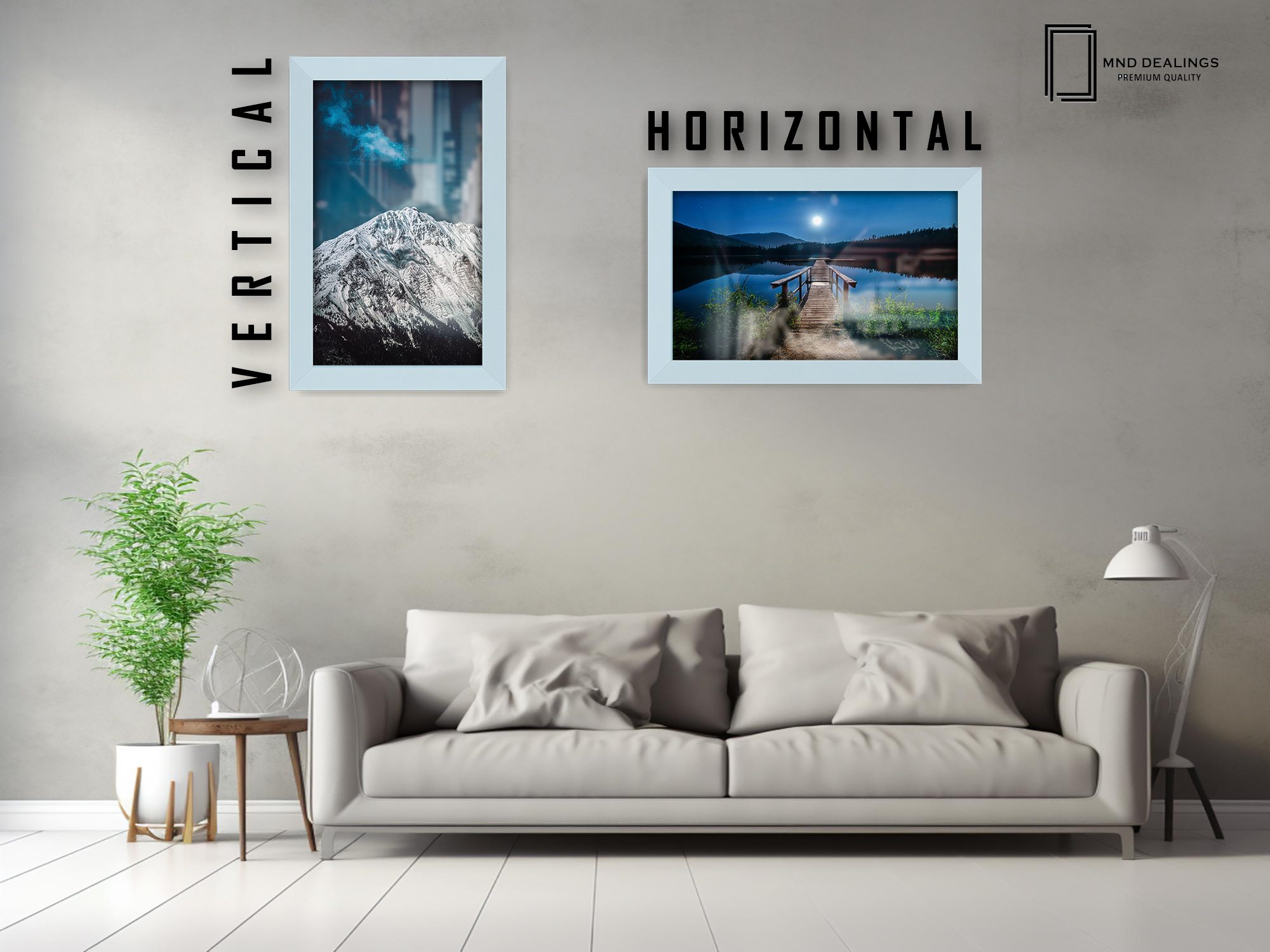 A5 ( 14.80 x 21.00 CM ) / 8 x 5.5 Inch  |  Frames - MDF
 -  [ Light Grey ]