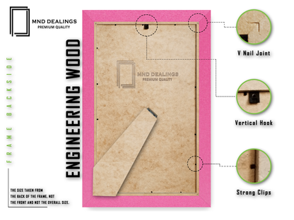 A5 ( 14.80 x 21.00 CM ) / 8 x 5.5 Inch Art Frames - MDF